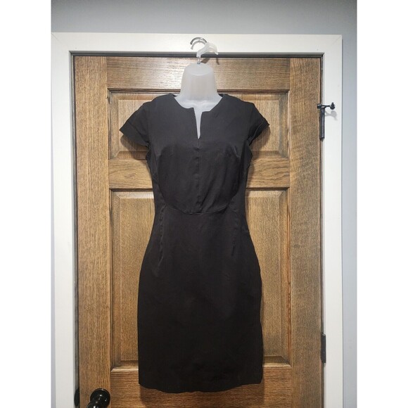 Banana Republic Dresses & Skirts - Banana Republic Black Denim Dress Size 6 Cotton Blend Back Zip
